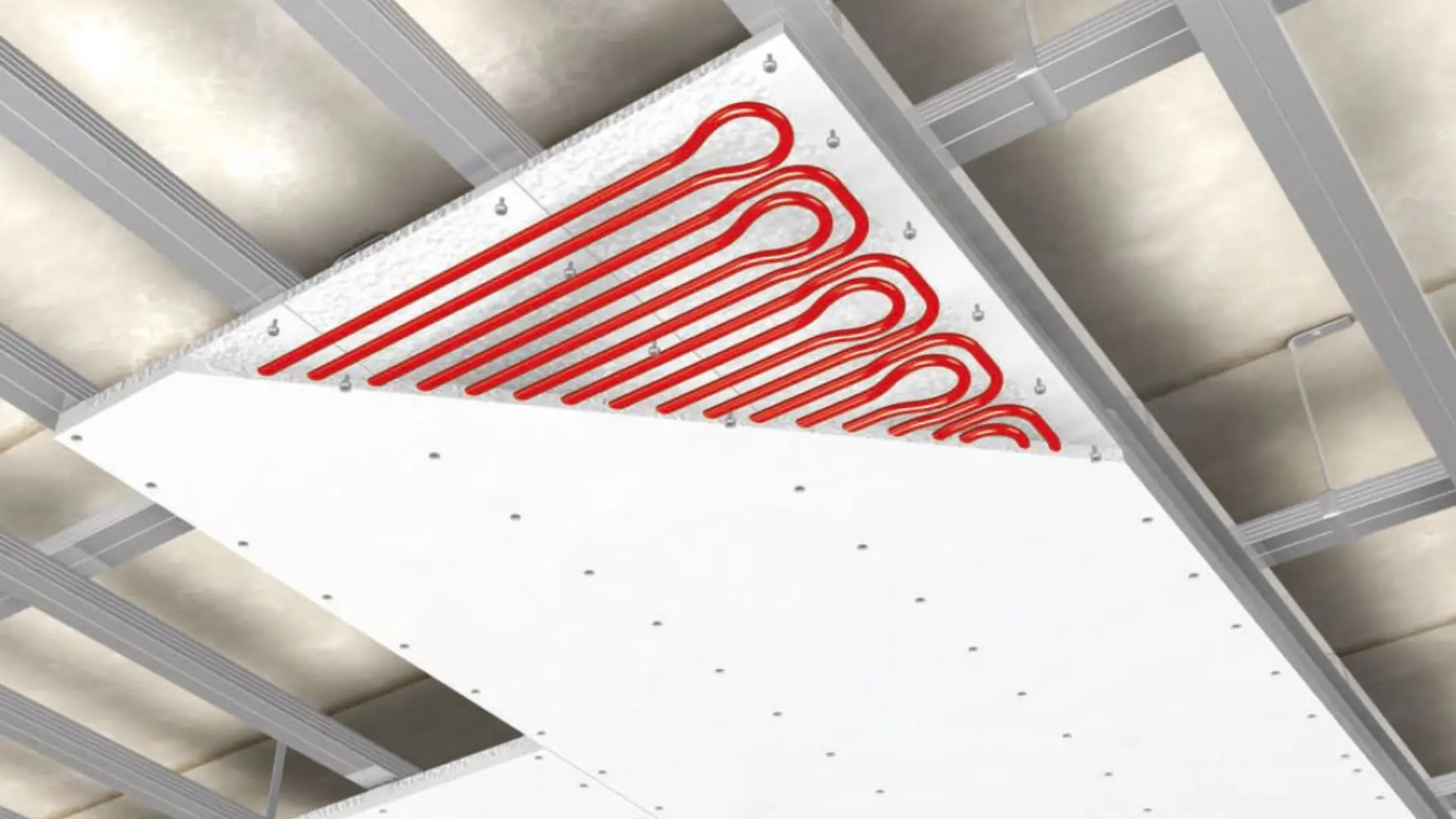 progettazione controsoffitto radiante